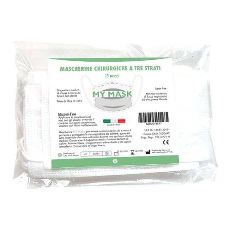 MYMASK MASCHERINA CHIR 25PZ